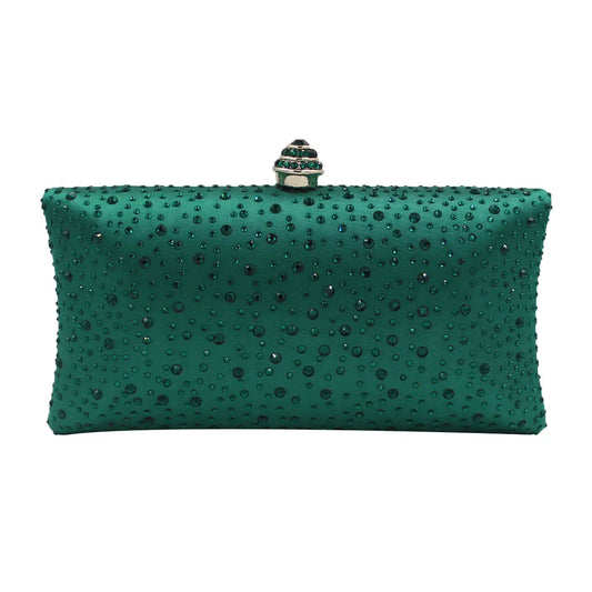 Luxury Women's Rhinestone Clutch Bag – Exquisite Party & Wedding Handbag