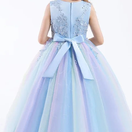 A-Line Lace Dresses for Girls (5-16Y) - Perfect for Weddings & Parties