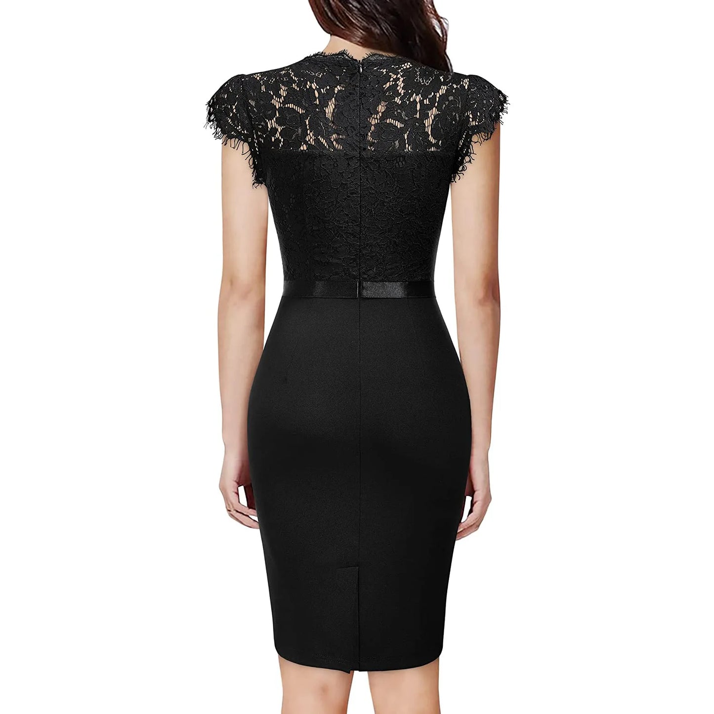 Women's Elegant Lace Evening Wedding Party Dress Sexy Office Ladies Bodycon Dresses Fashion Birthday Club Vestidos Female