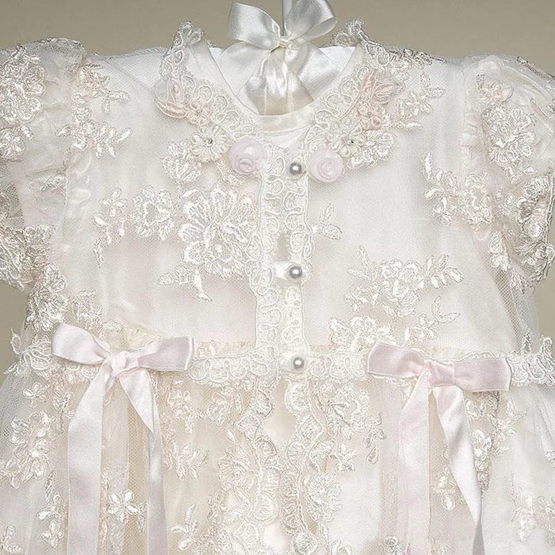 Newborn Girl Baby - Christening Long Dresses and Baptism Dress