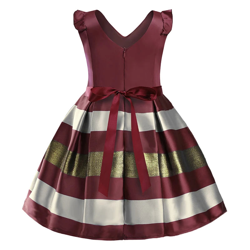 Floral Striped Dress for Baby Girls