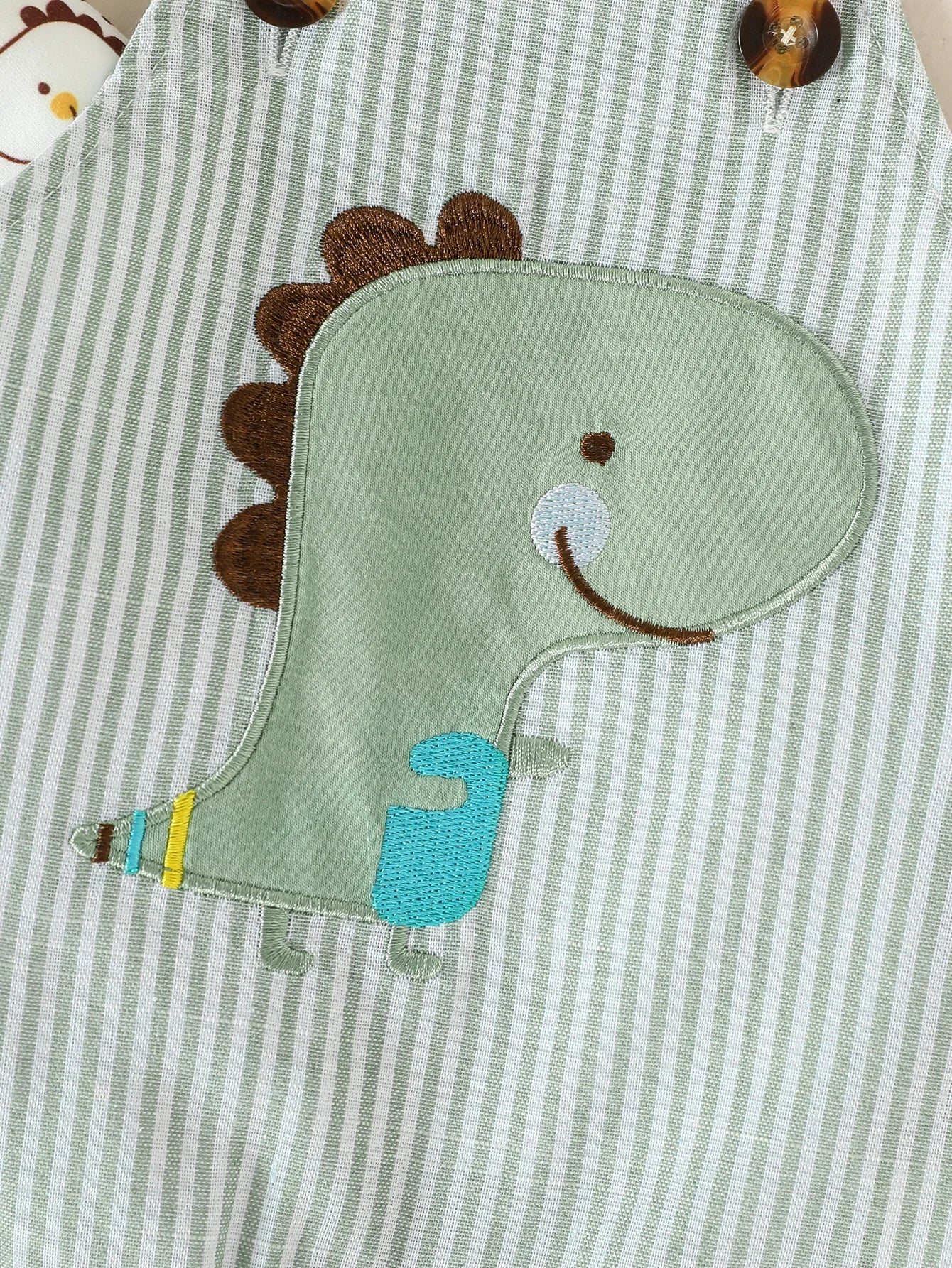 2PCS Baby Boys Cartoon Animal Suspenders Suit (Newborn-6M)