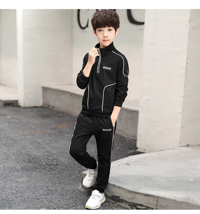 Boys Letter Sweatshirt & Pants Set