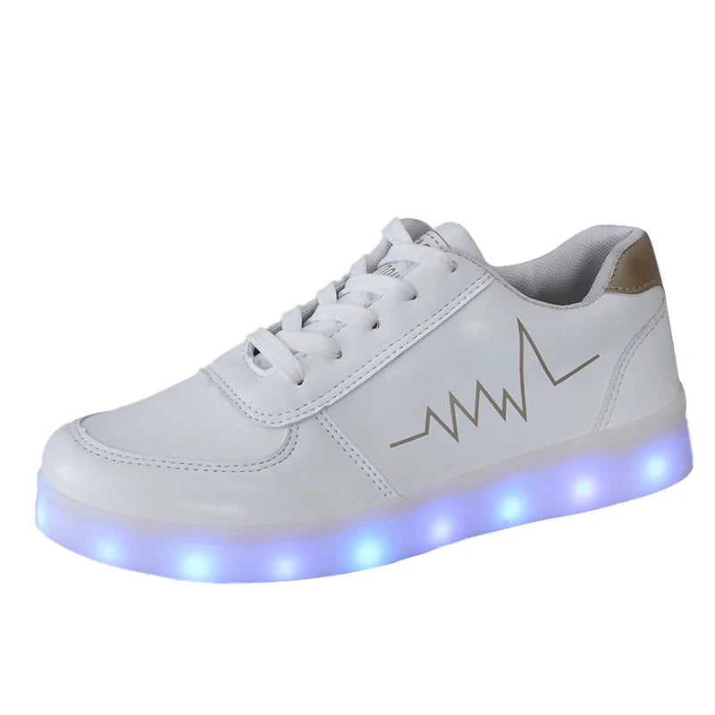 Boys & Girls Luminous LED Shoes - Light-Up Sneakers