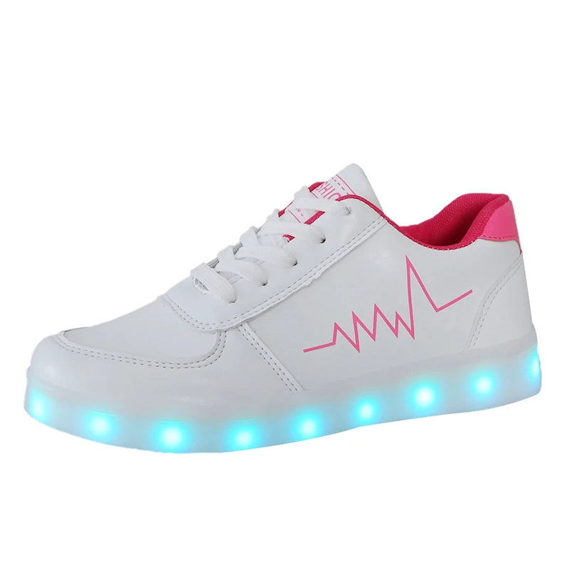 Boys & Girls Luminous LED Shoes - Light-Up Sneakers