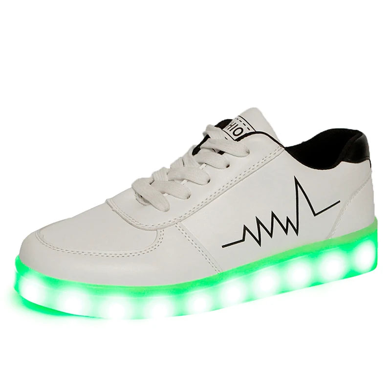 Boys & Girls Luminous LED Shoes - Light-Up Sneakers