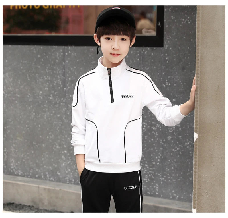 Boys Letter Sweatshirt & Pants Set
