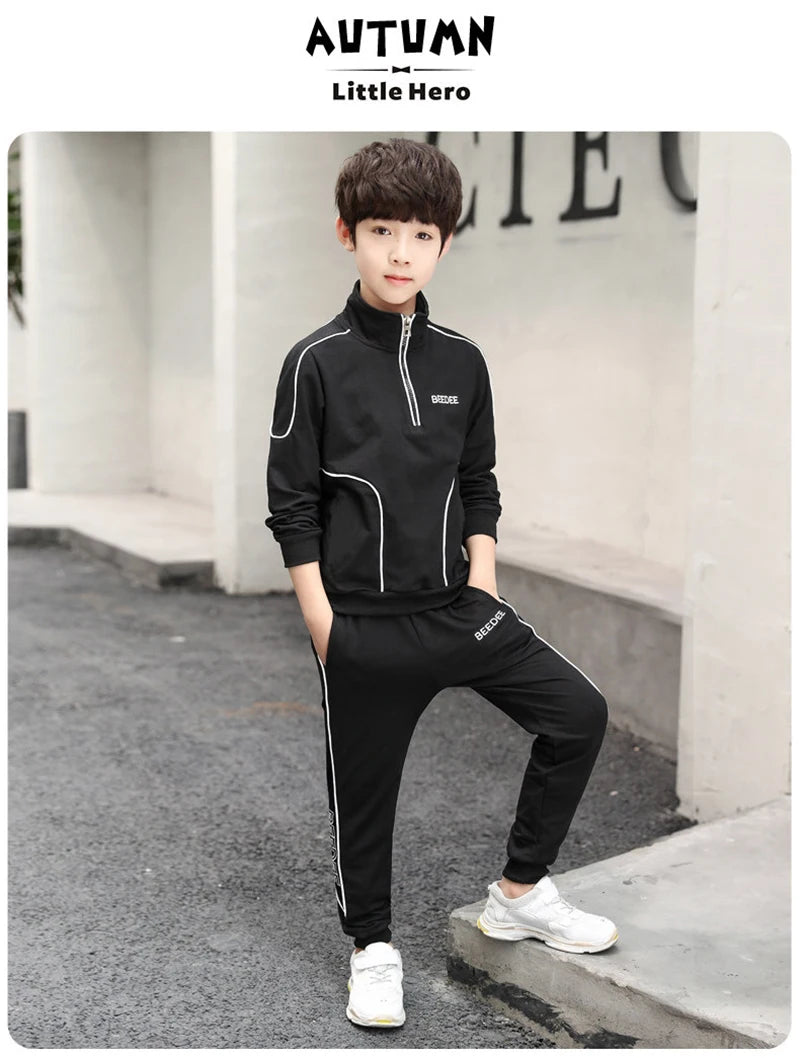 Boys Letter Sweatshirt & Pants Set