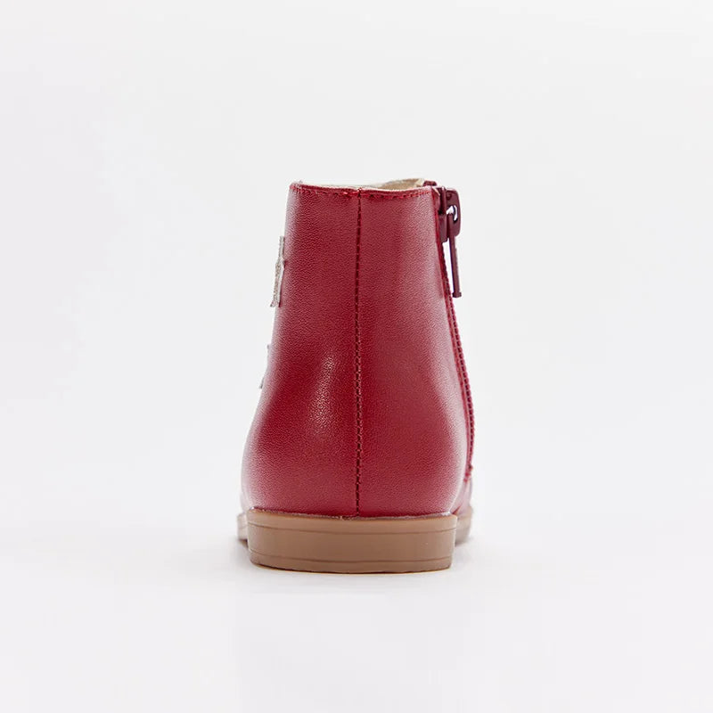 Dave Bella winter girls fashion stars leather boots
