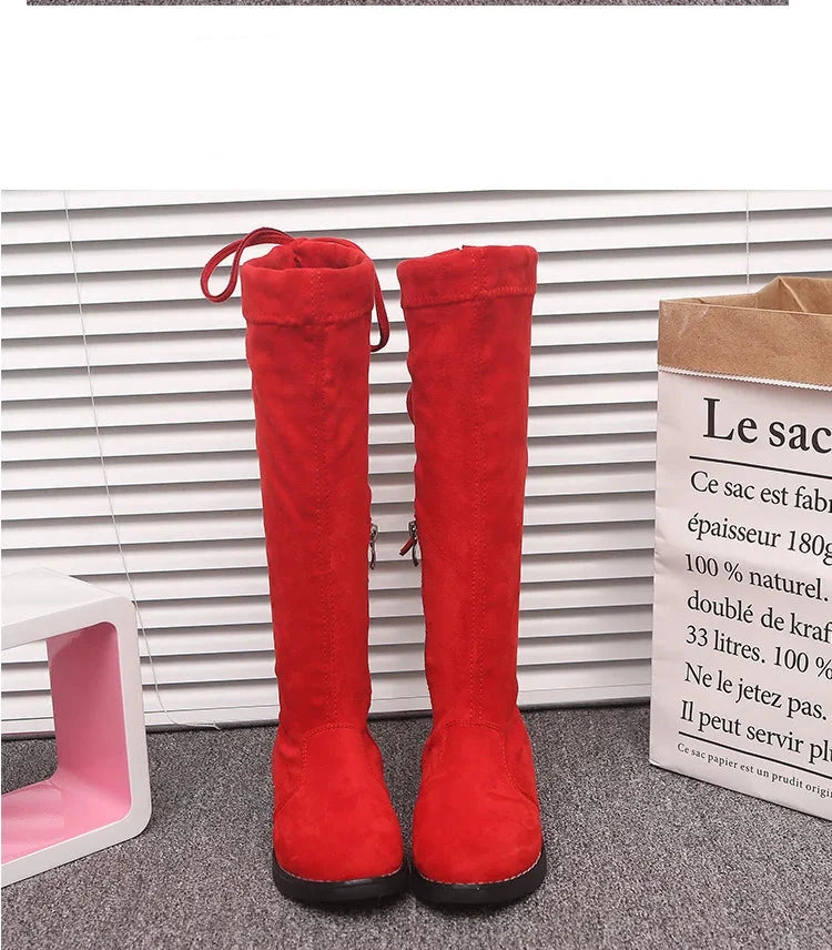 Girls' Knee-High Fashion Boots - Warm Winter Princess Boots for Kids