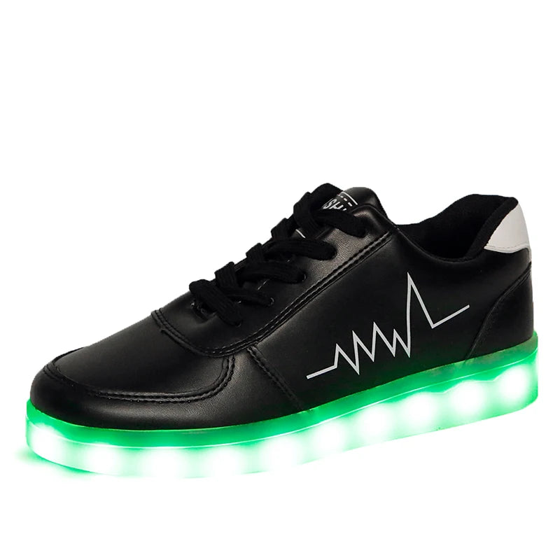 Boys & Girls Luminous LED Shoes - Light-Up Sneakers