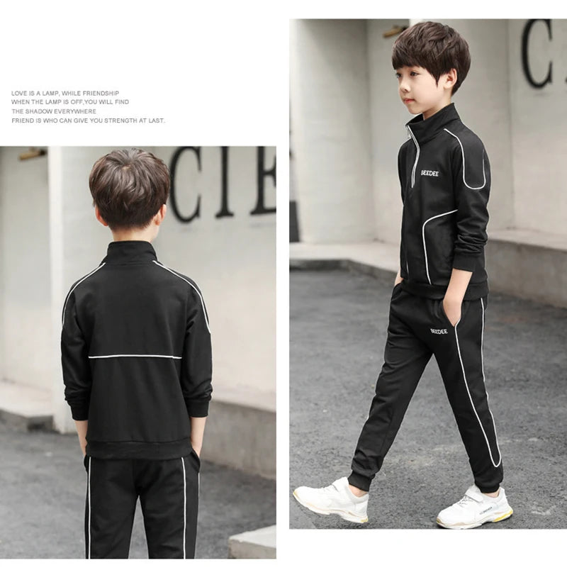 Boys Letter Sweatshirt & Pants Set