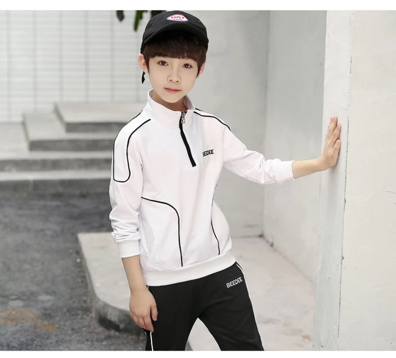 Boys Letter Sweatshirt & Pants Set