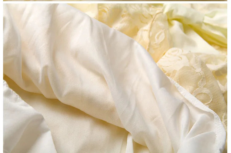 Flower Girl Dress: Long Sleeve White & Beige Summer Dress