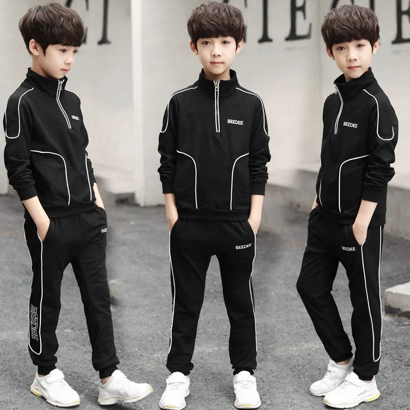 Boys Letter Sweatshirt & Pants Set