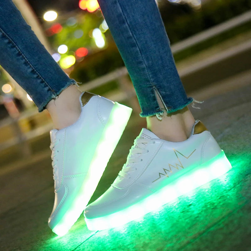 Boys & Girls Luminous LED Shoes - Light-Up Sneakers