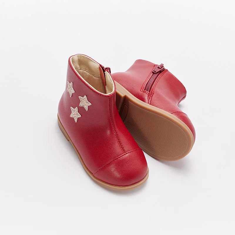 Dave Bella winter girls fashion stars leather boots
