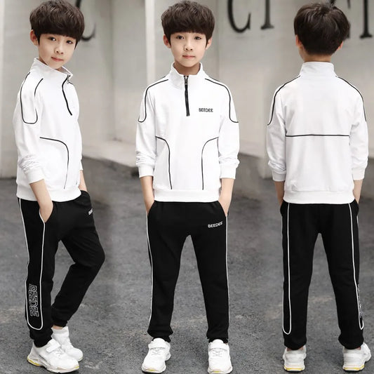 Boys Letter Sweatshirt & Pants Set