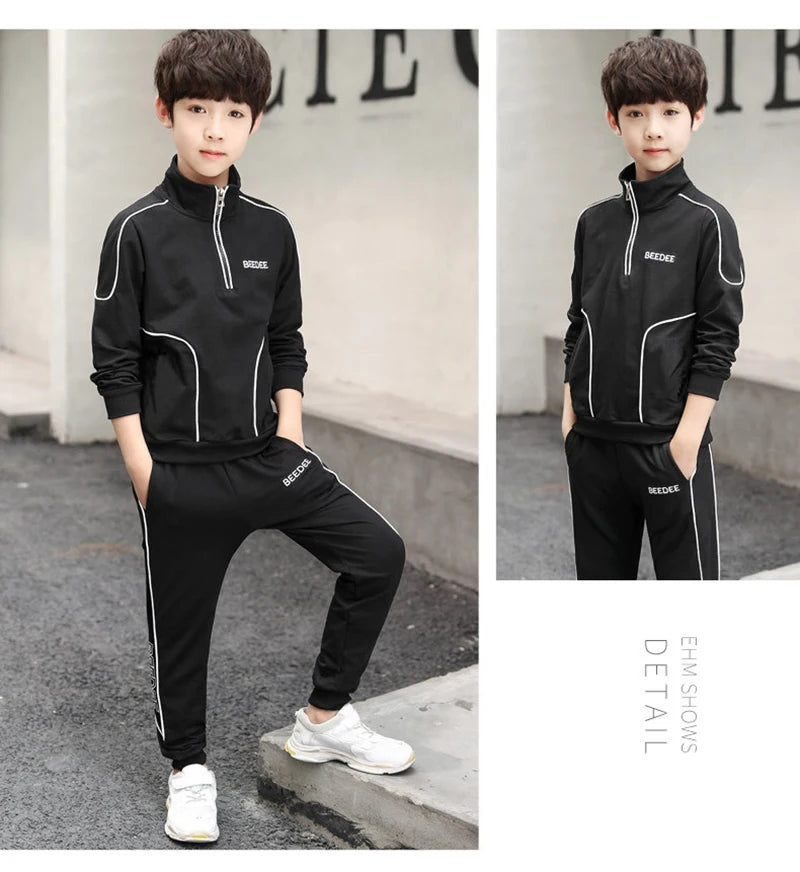 Boys Letter Sweatshirt & Pants Set