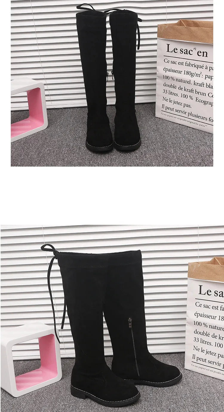 Girls' Knee-High Fashion Boots - Warm Winter Princess Boots for Kids