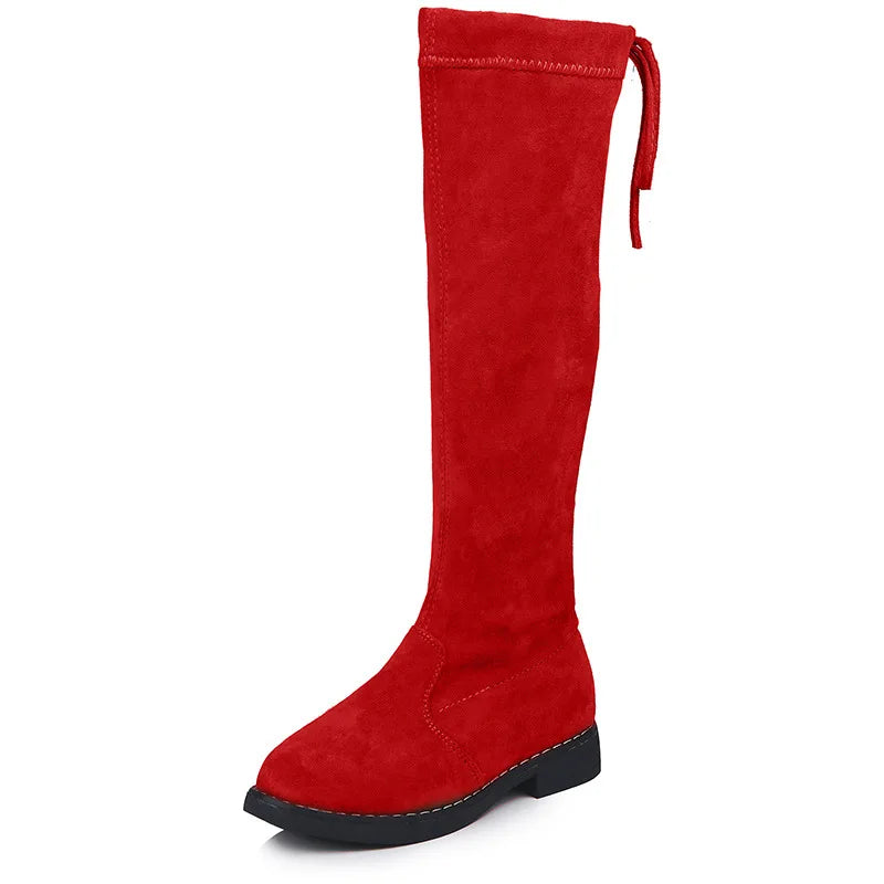 Girls' Knee-High Fashion Boots - Warm Winter Princess Boots for Kids
