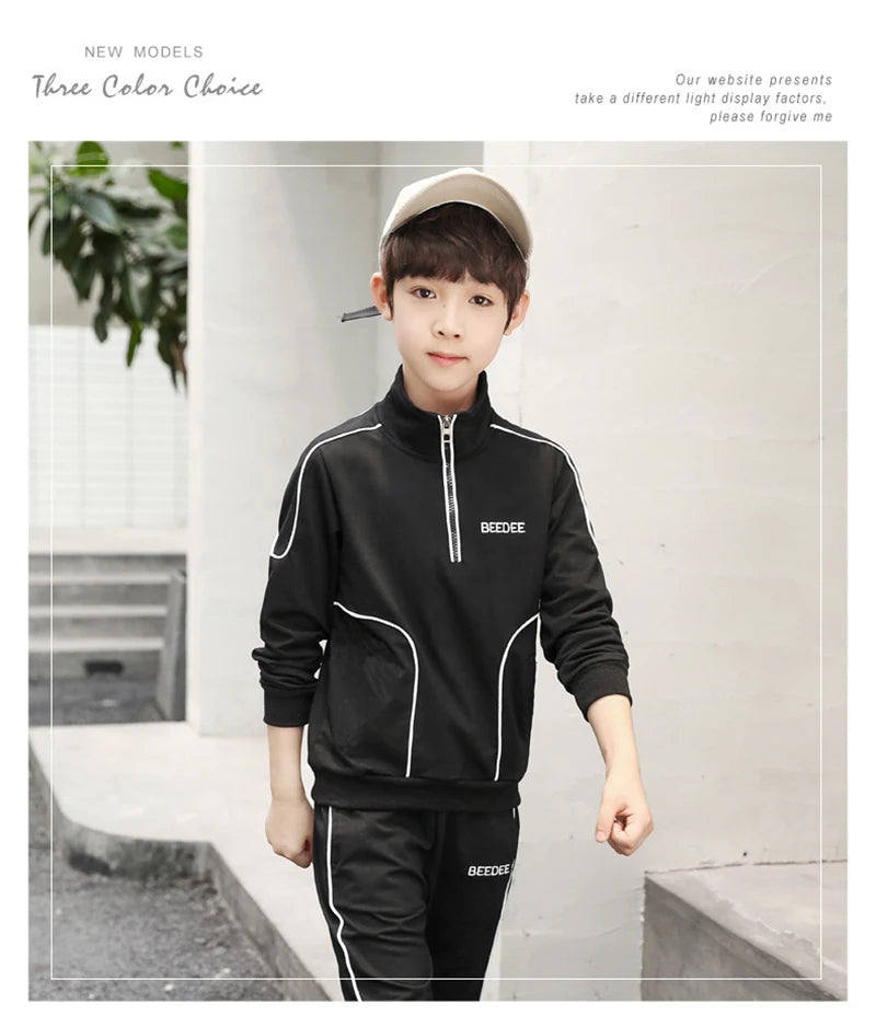 Boys Letter Sweatshirt & Pants Set