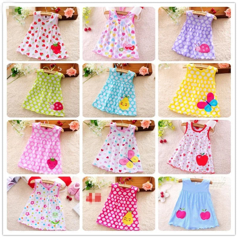 New Summer Baby Dress Cotton Princess Frock Girls Clothing