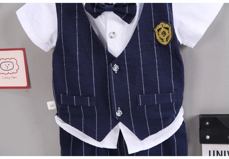 Baby Boys Formal Set – Shirt + Shorts for Summer.