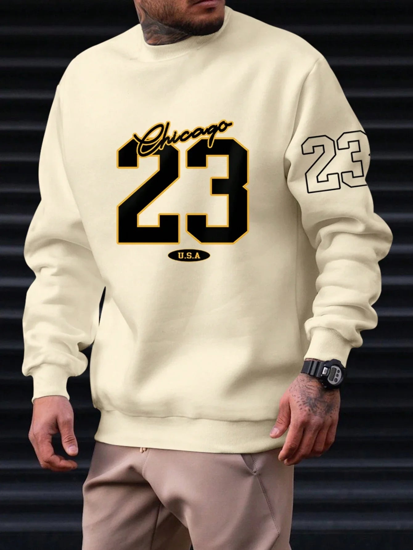 Men's Street Style Fleece Hoodie - Casual Fall Sweater