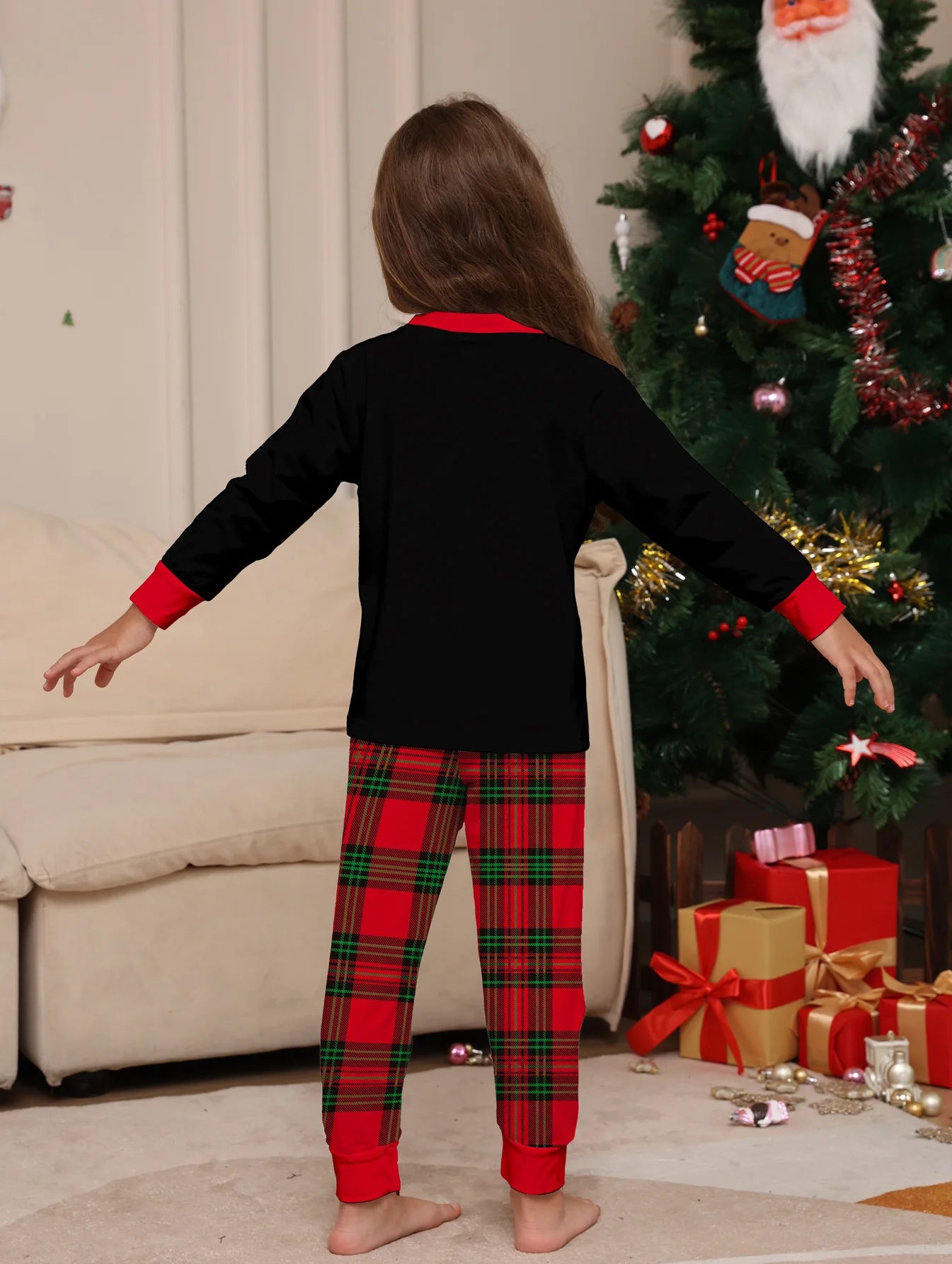 Christmas Family Matching Pajamas – Adults, Kids, Baby Rompers, Casual Sleepwear Set