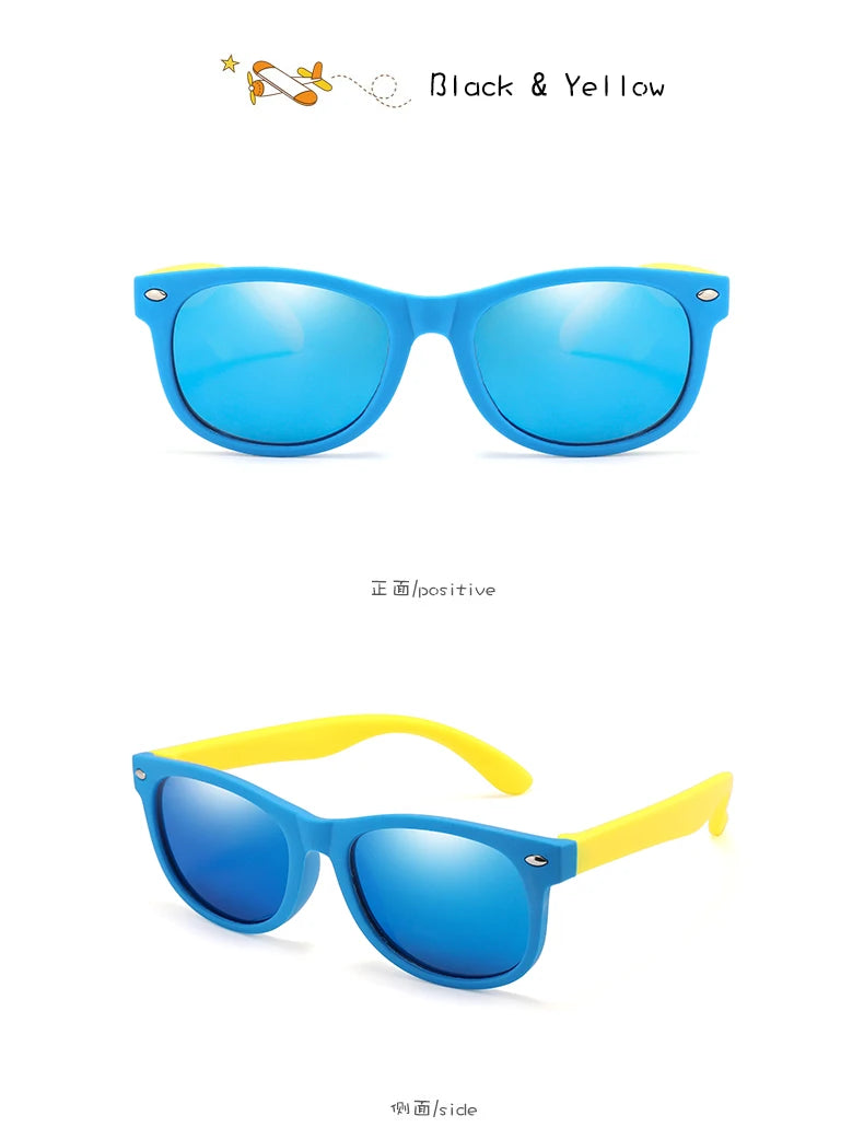 Classic Kids UV400 Silicone Sunglasses for Boys & Girls