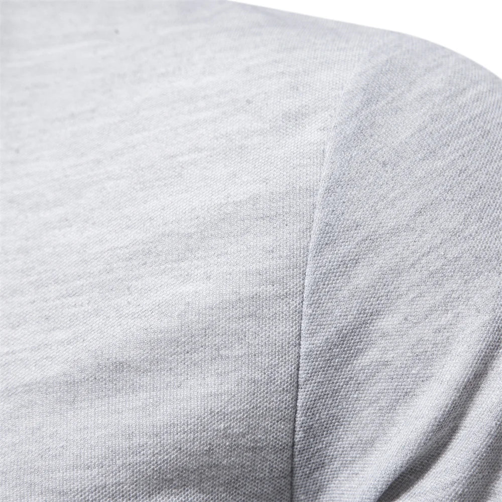 Men's Polo Shirts Solid Color Long Sleeve Polo Shirts for Men