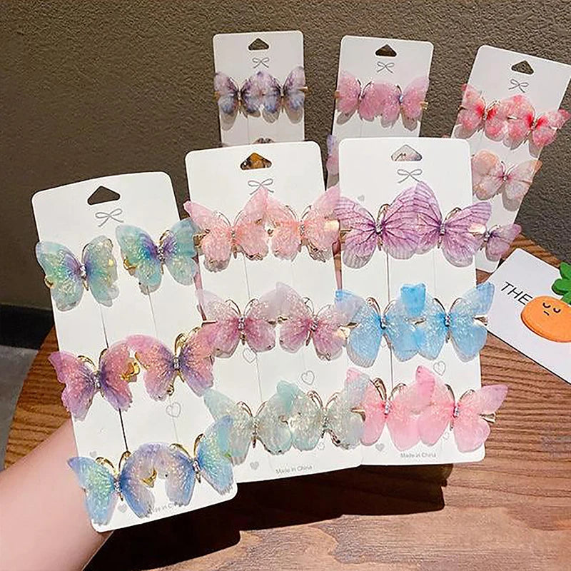 1PC Colorful Butterfly Hairpin - Sweet Barrettes for Girls & Women