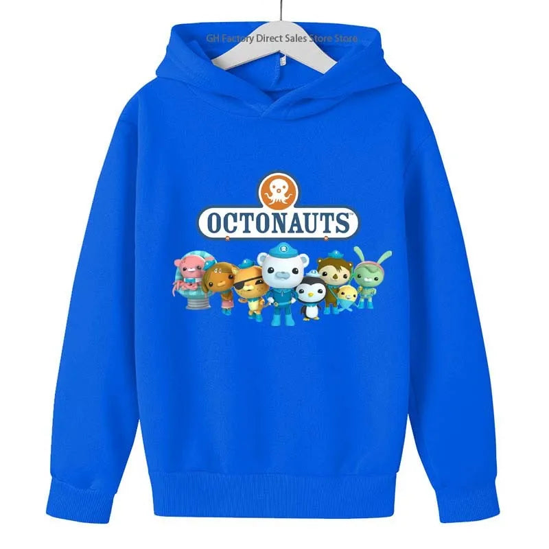 Cute Cartoon Print Hooded Sweatshirts for Kids (2-13 Years)