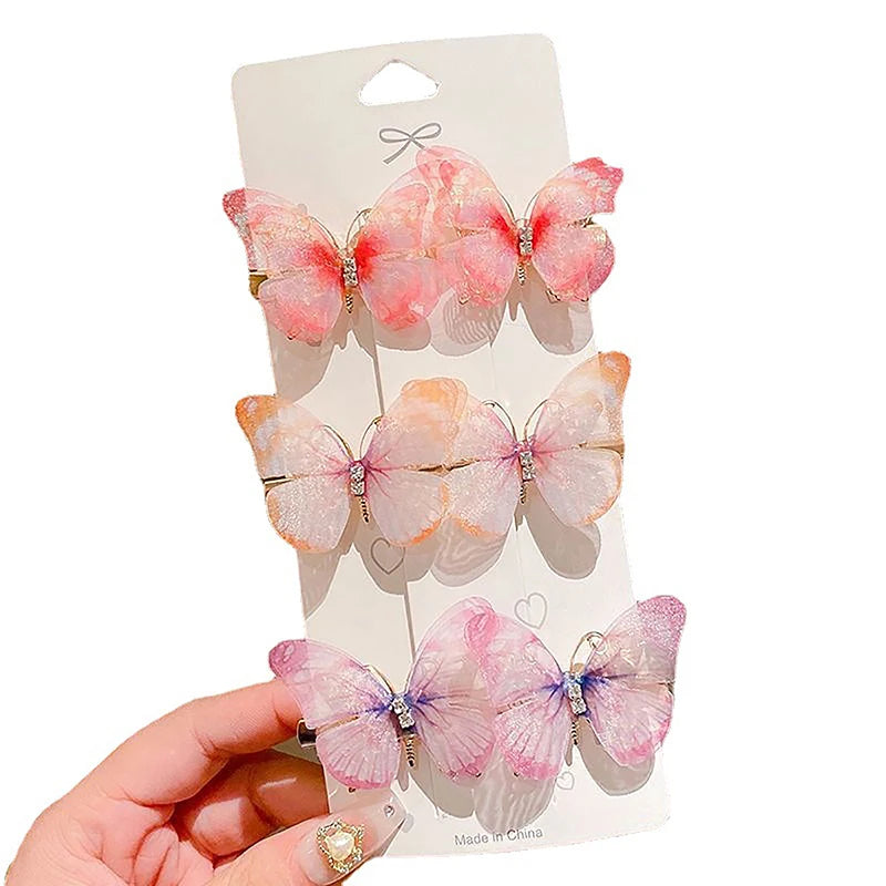 1PC Colorful Butterfly Hairpin - Sweet Barrettes for Girls & Women