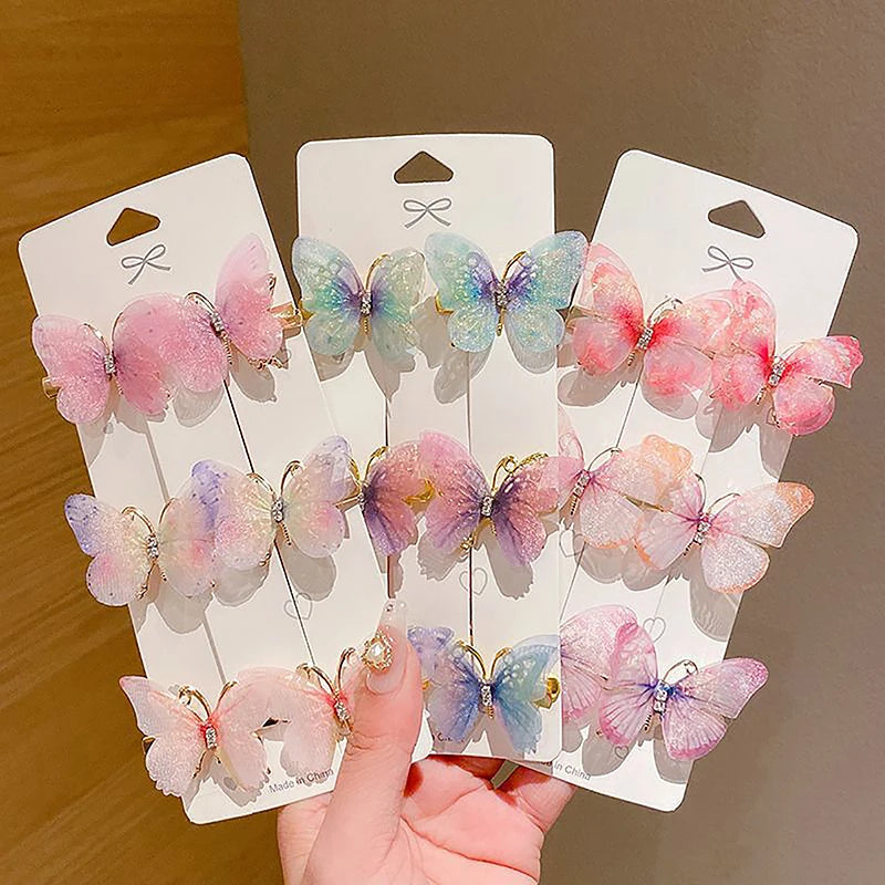 1PC Colorful Butterfly Hairpin - Sweet Barrettes for Girls & Women