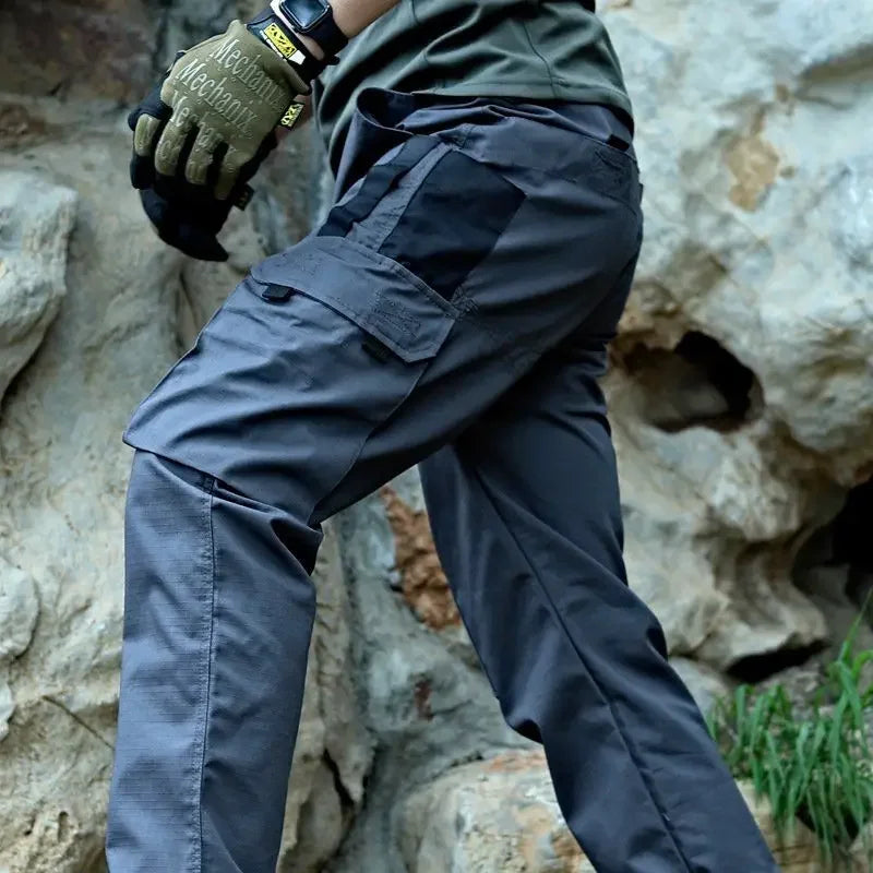 Tactical Waterproof Combat Pants - Men's Multi-Pocket Wear-Resistant Outdoor Cargo Trousers