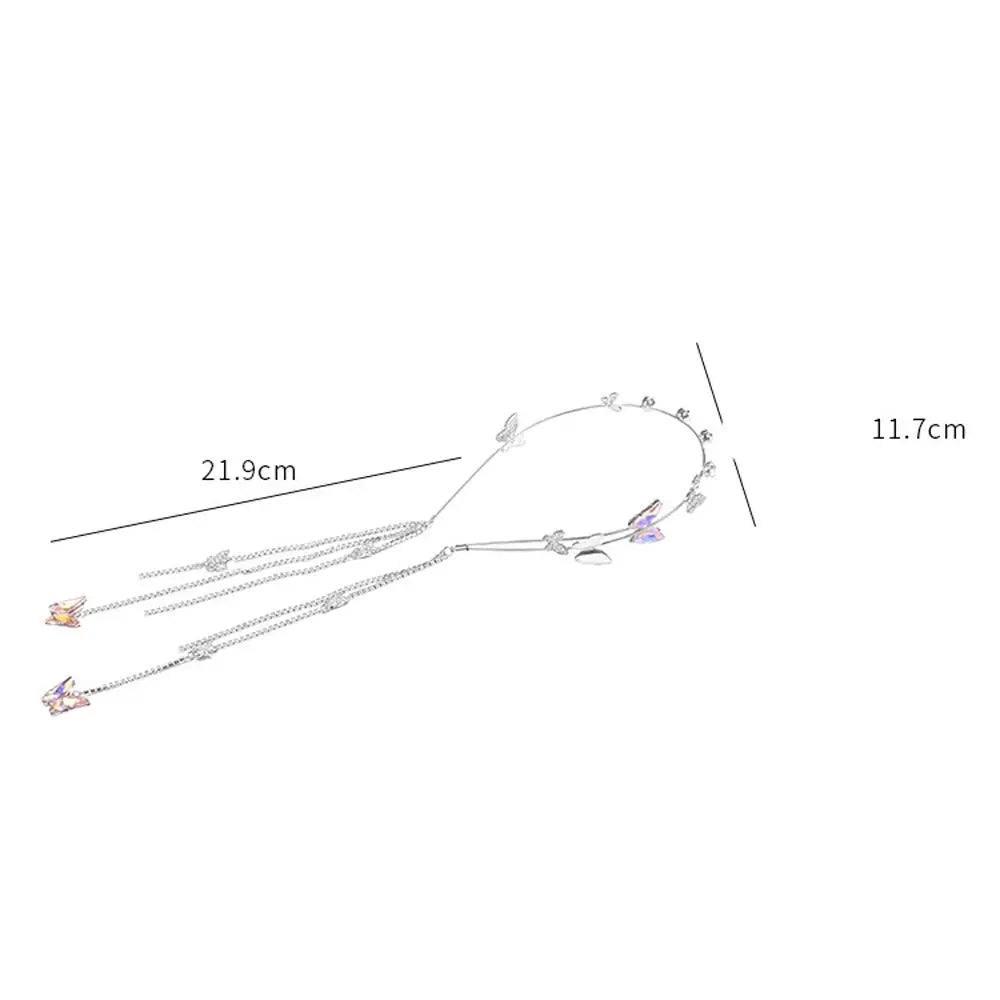 Shiny Luxury Butterfly Headband - Trendy Rhinestone Hair Hoop for Women