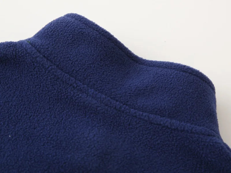 Autumn Winter Baby Boy Fleece Jacket – Letter Sticker & Zipper Coat