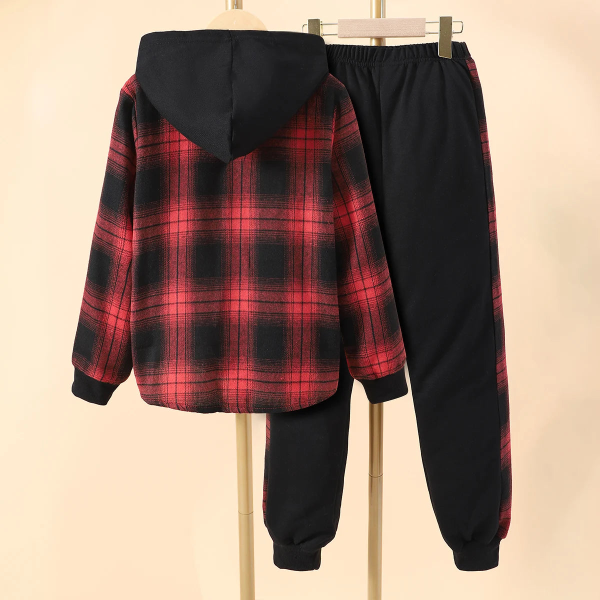 Boys' Autumn Hoodie & Pants Set – Casual 2-Piece Outfit for Ages 8-14