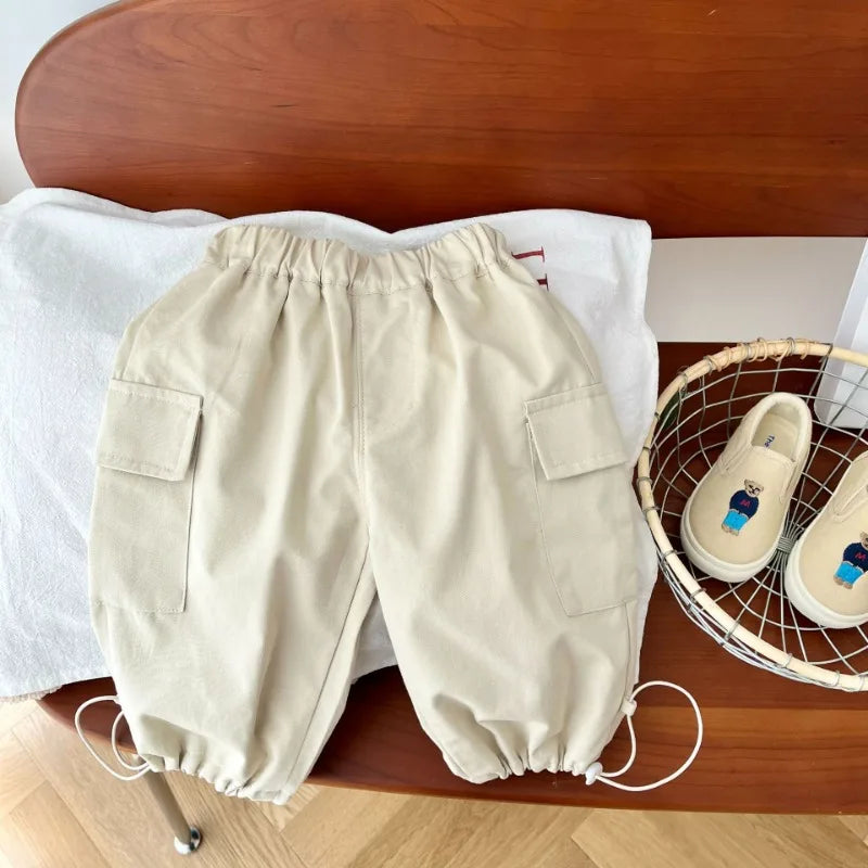 Spring Boys' Cargo Pants - Loose Fit Trousers