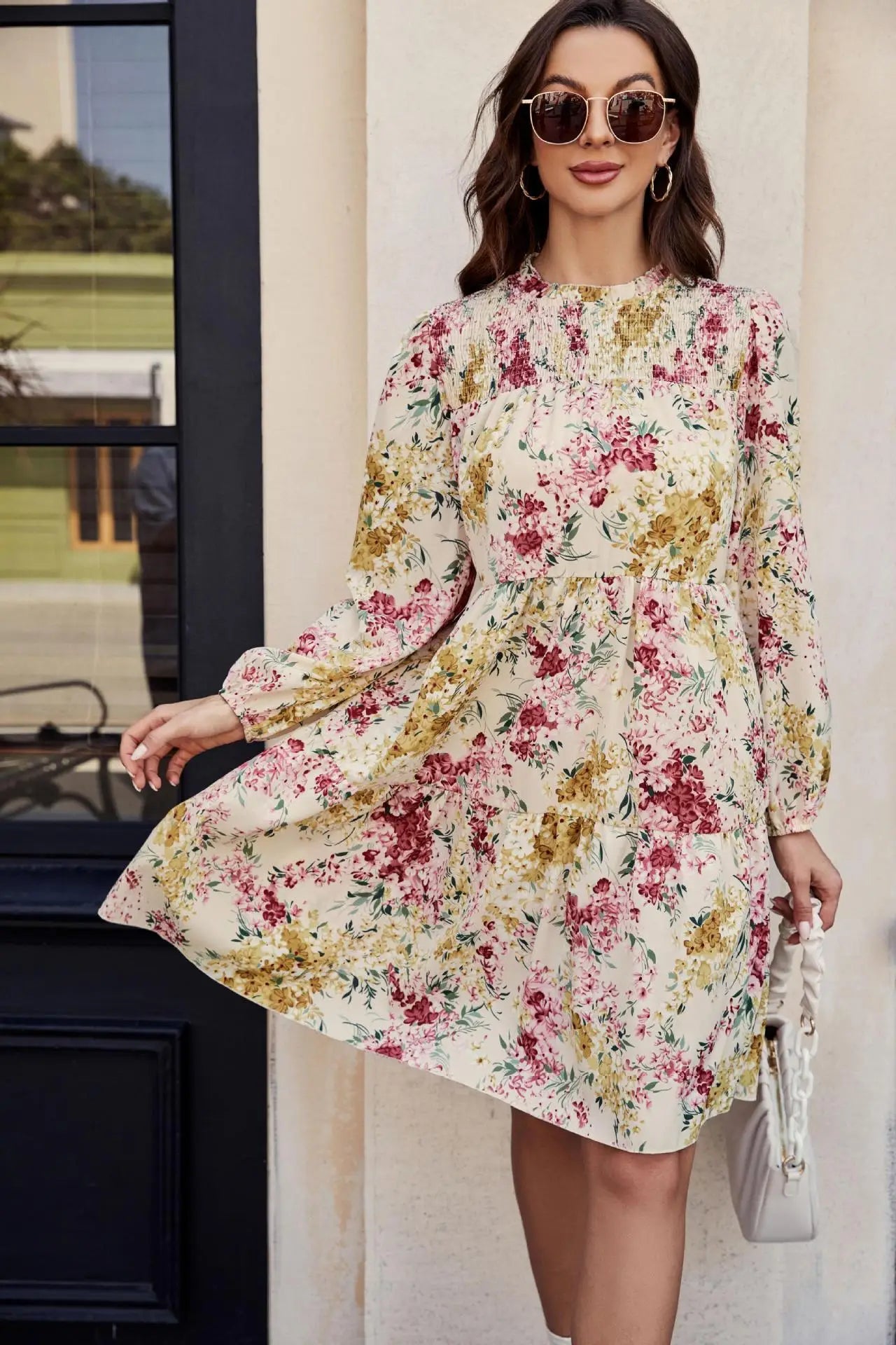 European & American Fashion - Summer/Autumn Loose Waist Cake Skirt Dress