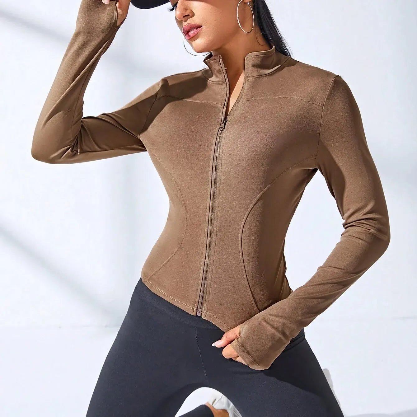 New Yoga Coat Short Sports Jacket WOMEN'S Fitness Clothes