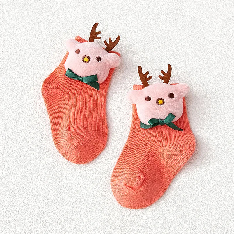 Korean Kawaii Candy Color Cartoon Socks for Babies & Toddlers