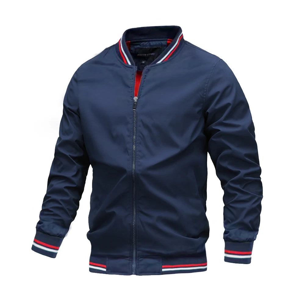 Spring Autumn Men’s Bomber Jacket Casual Windbreaker High Quality Military Coat