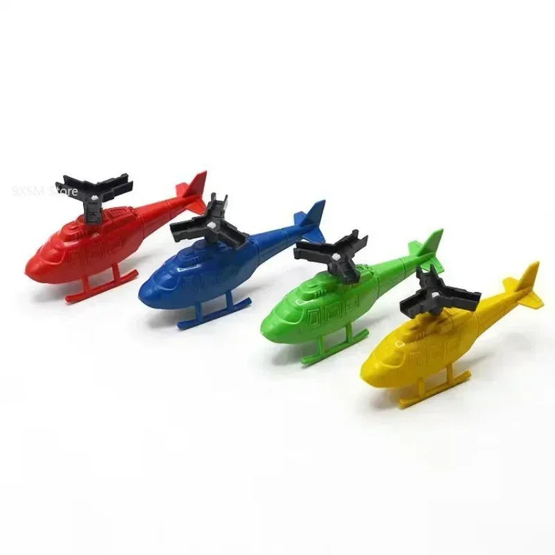 Handle Pull Line Helicopter – Outdoor Aviation Toy for Kids, Drawstring Plane, Children's Day Gift