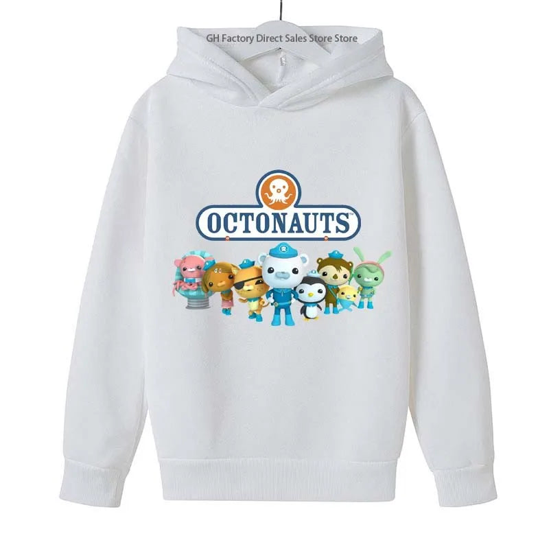Cute Cartoon Print Hooded Sweatshirts for Kids (2-13 Years)