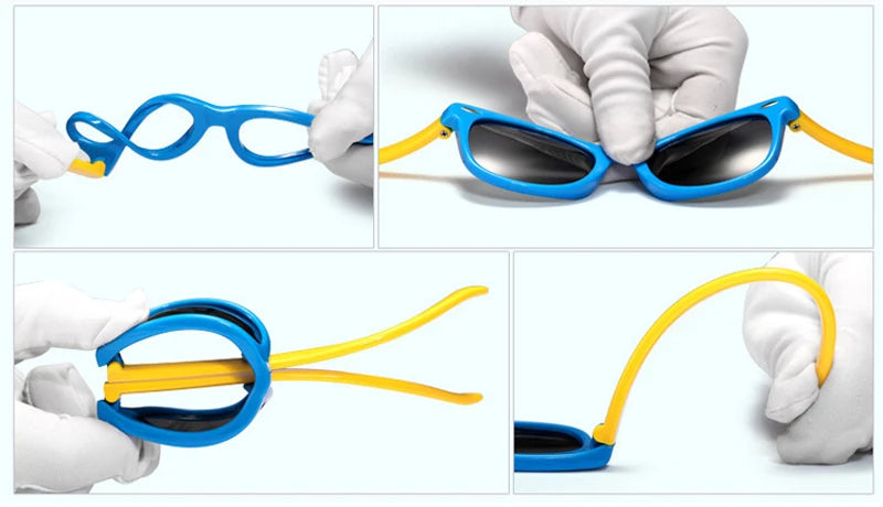 Classic Kids UV400 Silicone Sunglasses for Boys & Girls