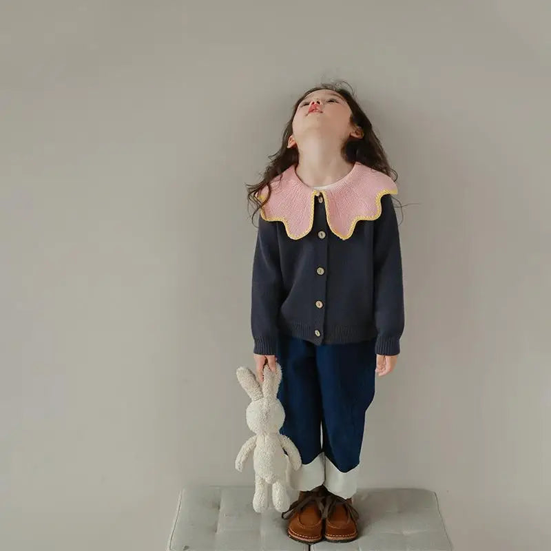Autumn/Winter KPOP Harajuku Girls' Loose Knit Cardigan Sweater
