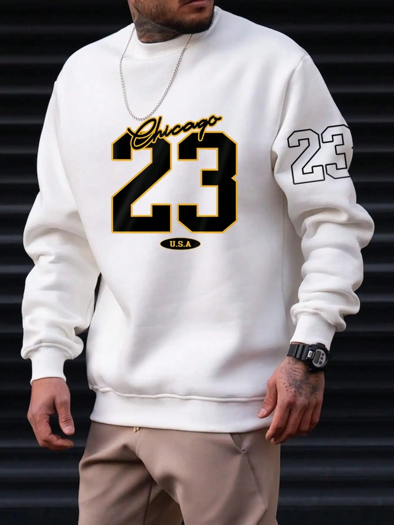 Men's Street Style Fleece Hoodie - Casual Fall Sweater